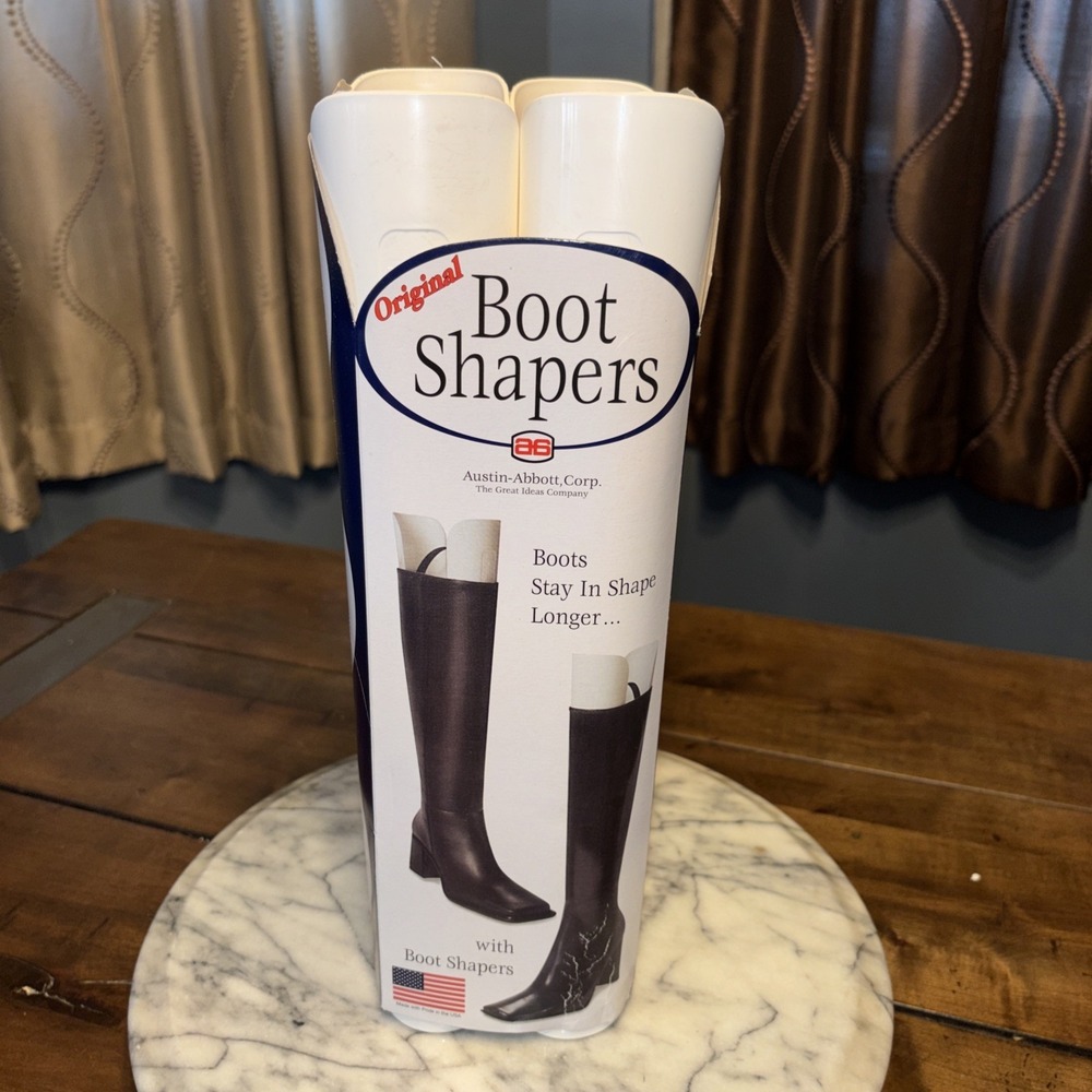 NEW Austin-Abbott Original Boot Shaper White Hang Up Closet‎ Storage Organizer